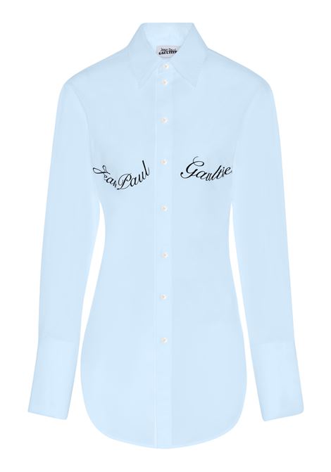 camicia jpg underboob donna azzurra JEAN PAUL GAULTIER | 25/33-F-CH088I-C07152